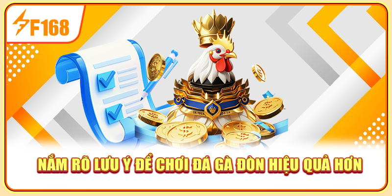 Nắm rõ lưu ý để chơi đá gà đòn hiệu quả hơn